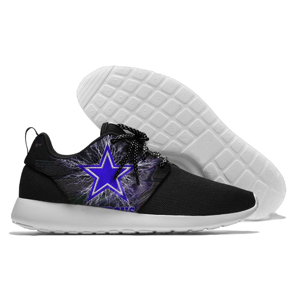 Women's NFL Dallas Cowboys Roshe Style Lightweight Running Shoes 001
